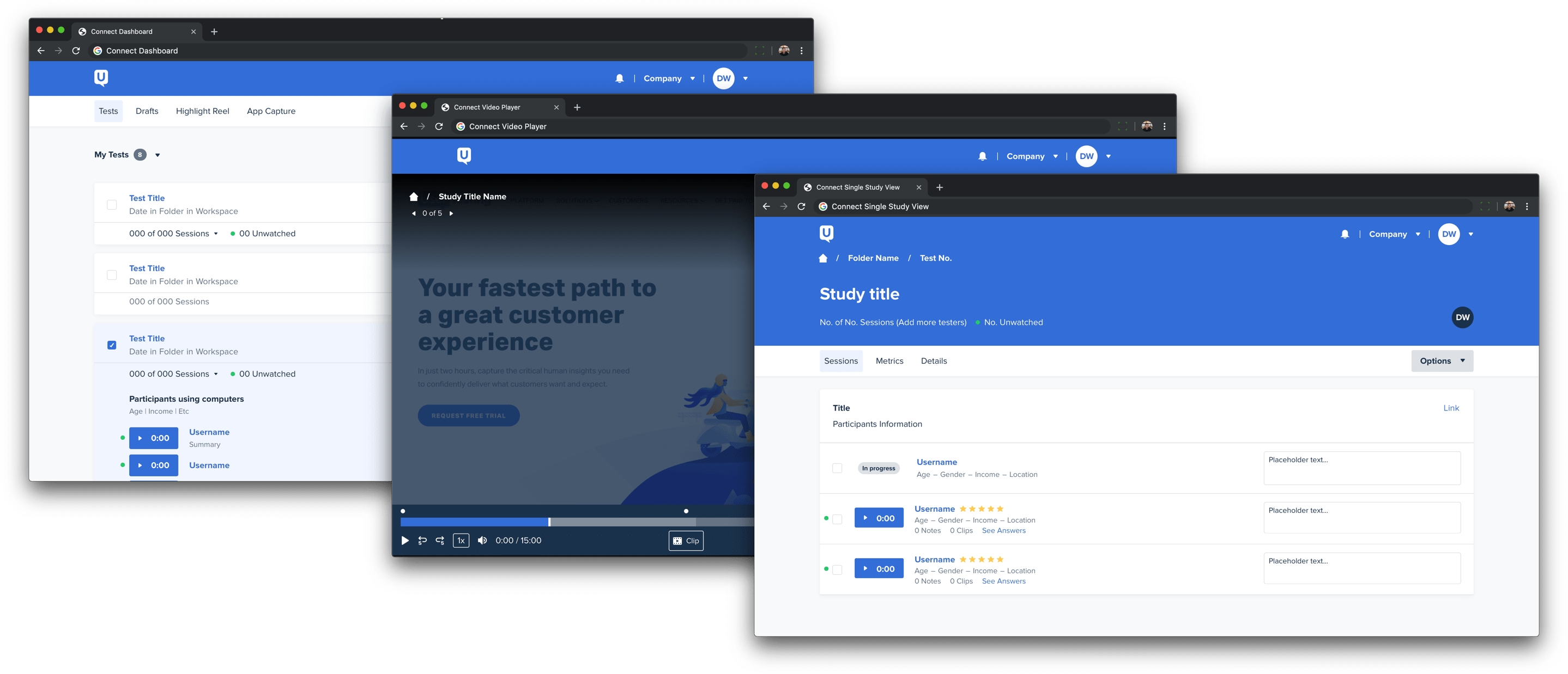 Side by side view of Connect's visuals and code